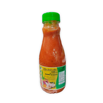 Ajo, cebolla y aji en aceite 400g